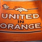 NFL Football Denver Broncos United In Orange Rally Towel