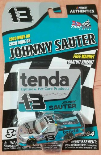 2020 WAVE 08 NASCAR Authentics 1:64 JOHNNY SAUTER #13 FREE MAGNET TRUCK