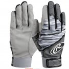 Rawlings Adult Tiger Stripe Pattern Black Batting X-Large Batting Glove