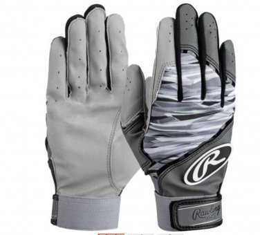 Rawlings Adult Tiger Stripe Pattern Black Batting X-Large Batting Glove