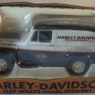 1953 Jeep Willys Panel Delivery Van Coin Bank  Harley Davidson