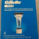 Gillette TREO 4-Count Disposable Razors with Shave Gel