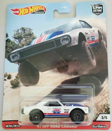 Hot Wheels PREMIUM '67 Off Road Camaro Car Culture All Terrain Metal Real Riders