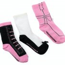 Harley-Davidson Girls 3-Pack Non-Skid Shoe-Look-Alike Socks shoe size 9/10