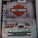 1967 '67 FORD MUSTANG GT HARLEY DAVIDSON MOTOR CYCLES BIKE DIECAST HD CUSTOMS