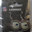 NEW ENGLAND PATRIOTS Earrings Dangles for Pierced Ears HYPOALLERGENIC