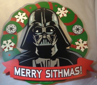 2015 STAR WARS DARTH VADER MERRY SITHTMAS 12" x 12" SIGN