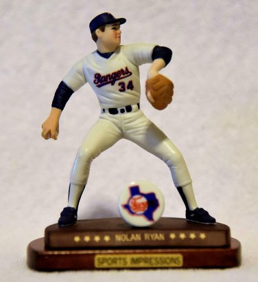 1990 Sports Impressions NOLAN RYAN Miniature Figurine 2nd in Today's Star Series