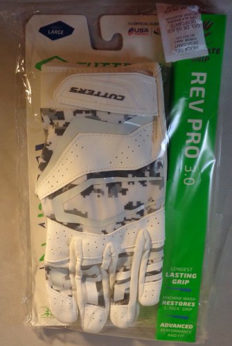Rev Pro 3.0 Cutters Receiver Adult Large Gloves White/Camo
