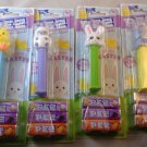 Set of 4: PEZ Easter/Spring Dispenser - Bunny,Chick,Lamb & Bunny