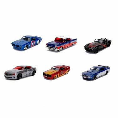 Jada Hollywood Rides: Marvel Avengers Complete Set All 6 Cars 1/32 Scale