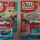AUTOWORLD MUSCLE CARS PREMIUM 2019 RELEASE 3 SET A 6 CARS 1/64 AUTOWORLD
