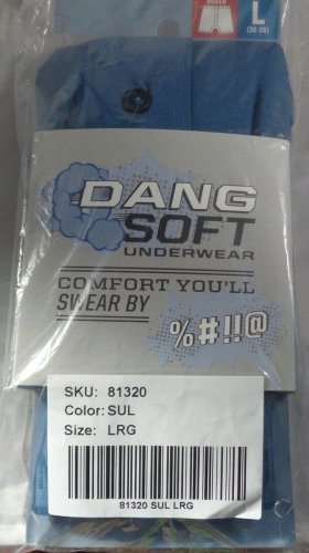 Duluth Trading Company, Dang Soft Boxer Briefs, L (36-38), Blue