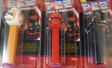 Disney's Star Wars Pez Dispensers Set Of 6 Kylo Ren,Sith Trooper,Stormtrooper