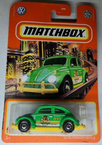 Matchbox '62 Volkswagen Beetle Green  VW Bug Taxi