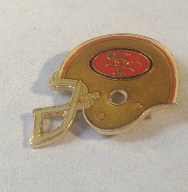 Vintage NFL Helmet Pin by Peter David from 1984 - San Francisco 49ers