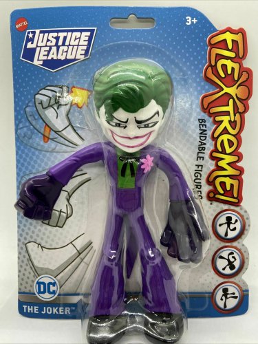 DC Justice League Flextreme The Joker Bendable 7&acirc;�� Action Figure New In Package