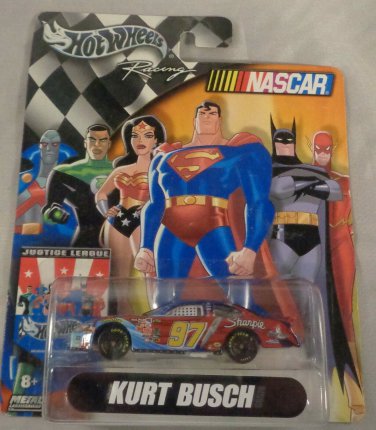 NASCAR Hot Wheels Racing #97 Kurt Busch Justice League 1:64 Die-Cast Car
