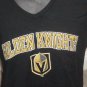 Las Vegas Golden Knights NHL Hockey Ladies Medium SS V Neck Top