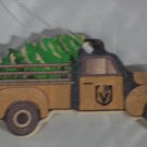 Las Vegas Golden Knights Christmas Tree Ornament Wood Truck Ornament