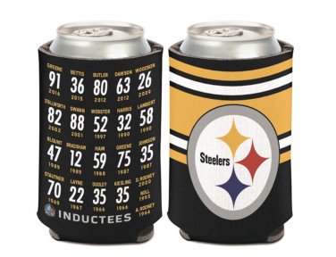PITTSBURGH STEELERS HOF Legends Can Cooler 2-Sided