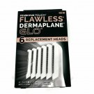 Finishing Touch® Flawless® Dermaplane™ GLO™ - 6 Replacement Heads Only, New!