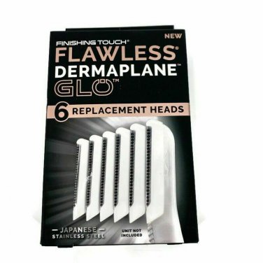 Finishing Touch&Acirc;&reg; Flawless&Acirc;&reg; Dermaplane&acirc;�&cent; GLO&acirc;�&cent; - 6 Replacement Heads Only, New!