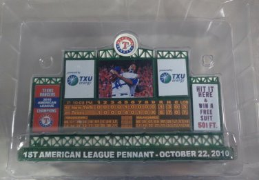 2019 FINAL SEASON TEXAS RANGERS VS NEW YORK YANKEES SCOREBOARD REPLICA - NEW