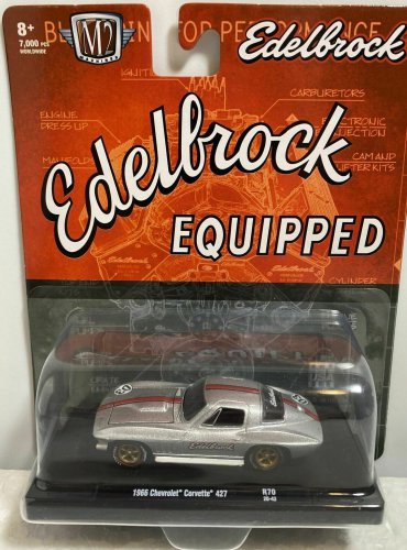 M2 Machines Edelbrock Equipped 1966 Chevrolet Corvette 427 1/64 Limited Edition!
