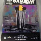 LAS VEGAS RAIDERS vs Los Angeles Chargers Official Game Program 12/17/20 Gameday