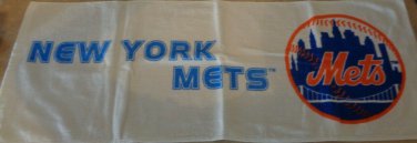 New York Mets MLB Baseball Logo/Name White Towel