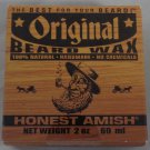 HONEST AMISH~ Original Beard Wax~ Natural /Handmade /No Chemicals~ 2oz Bricks