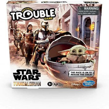 Trouble: Star Wars The Mandalorian Edition Board Game for Kids Ages 5 and Up