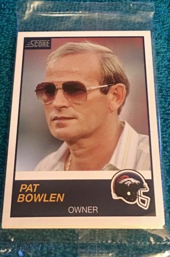 2019 Score Denver Broncos Pat Bowlen Champ Bailey NFL Hall of Fame Card Set