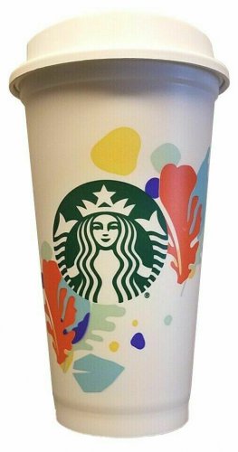 Starbucks Autumn Fall Leaves Coffee Reusable / Recyclable Hot Grande Cup, 16 oz