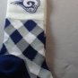 NFL Los Angeles's Rams Team Apparel Socks NEW 1 Pair One Size Diamond Stripe