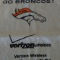 Denver Broncos Verizon Wireless White Rally Towel