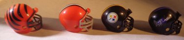 NFL Mini Helmet Riddell Helmets AFC NORTH Division Steelers,Ravens,Browns,Bengal