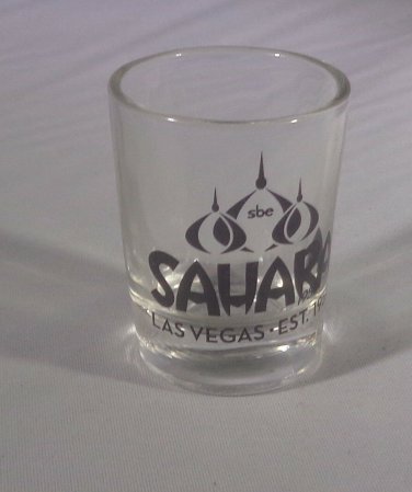 Shot Glass SAHARA Closed Casino Barware Memorabilia