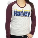 Harley-Davidson Women's X-Large Off White Long Sleeve T-Shirt