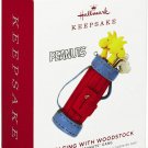 2019 Hallmark The Peanuts® Gang GOLFING WITH WOODSTOCK Christmas Ornament, NEW