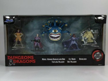 JADA DUNGEONS & DRAGONS DIE CAST FIGURES BEHOLDER-ORC-ELF-PALADIN-RANGER & BOO