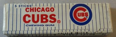 Vintage MLB Chicago Cubs Chewing Gum Unopened 5 stick pack