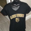 Las Vegas Golden Knights NHL Hockey Ladies Large SS V Neck Top