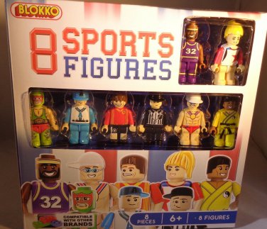New Blokko 8PK Sports Figure Set - Free Shipping