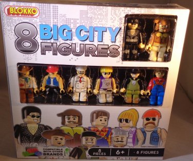 New Blokko 8PK Big City Figures Set - Free Shipping