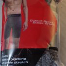 Mens 2 Pack Zone Pro  Boxer Brief Cotton S28-30  New