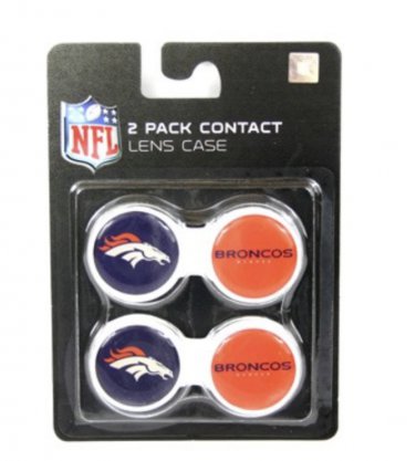 Denver Broncos 2 Pack Contact Lens Case