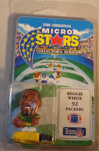 MICRO STARS REGGIE WHITE  NFL GREEN BAY PACKERS  FIGURE