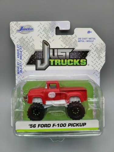 JADA 2020 1/64 JUST TRUCKS MATTE RED 1956 FORD F-100 PICKUP WAVE 27